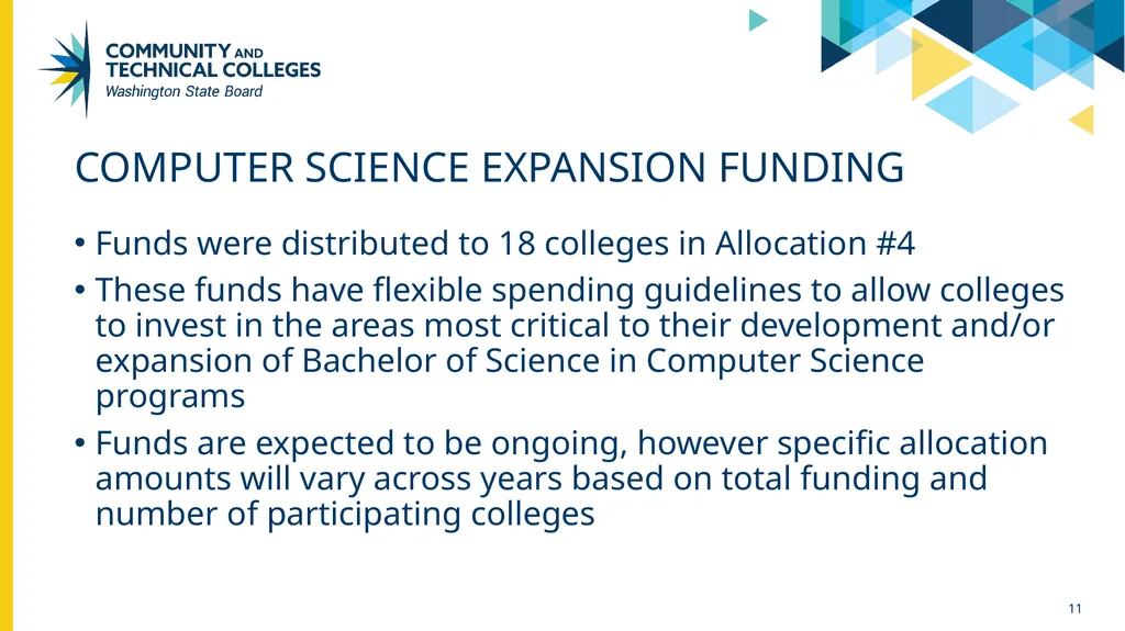 Fall 2024 Updates State Board for community and - slide 11 of 13