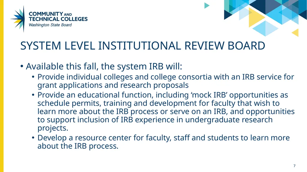 Fall 2024 Updates State Board for community and - slide 7 of 13