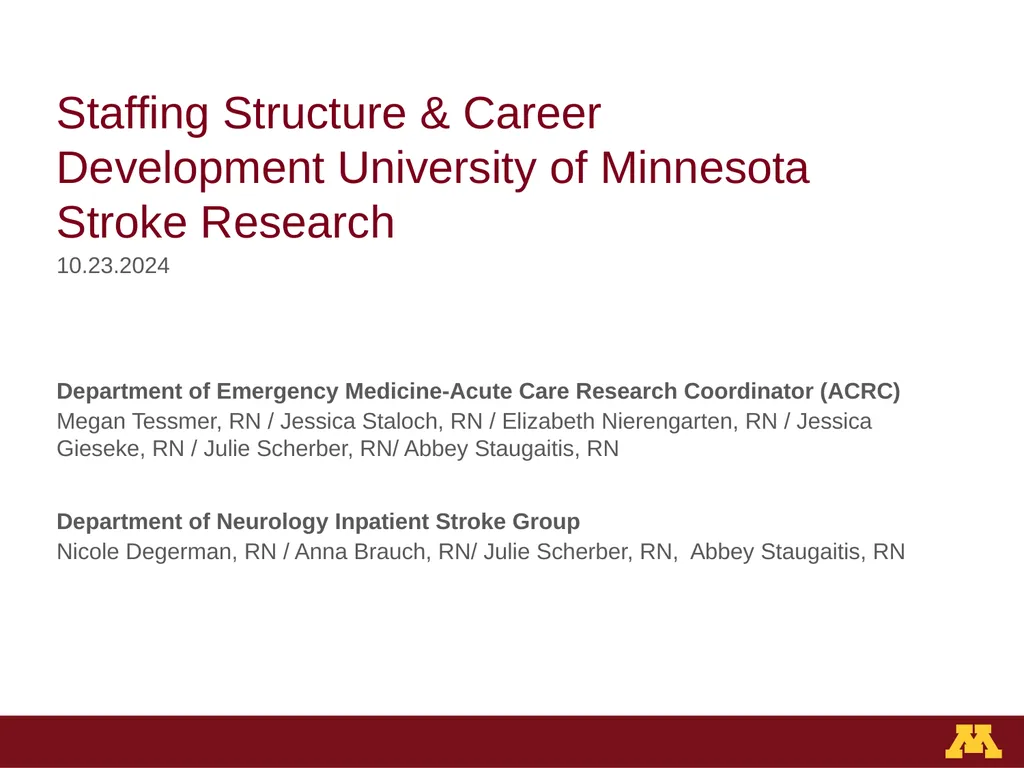 Staffing Structure & Career Development University - slide 1 of 13