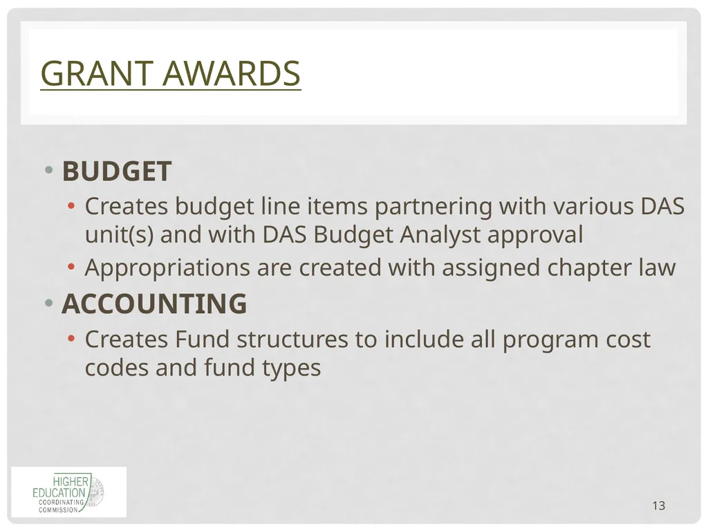 1 HIGHER Education COORDINATING COMMISSION - slide 13 of 29