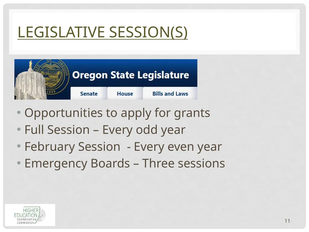 1 HIGHER Education COORDINATING COMMISSION - slide 11 of 29