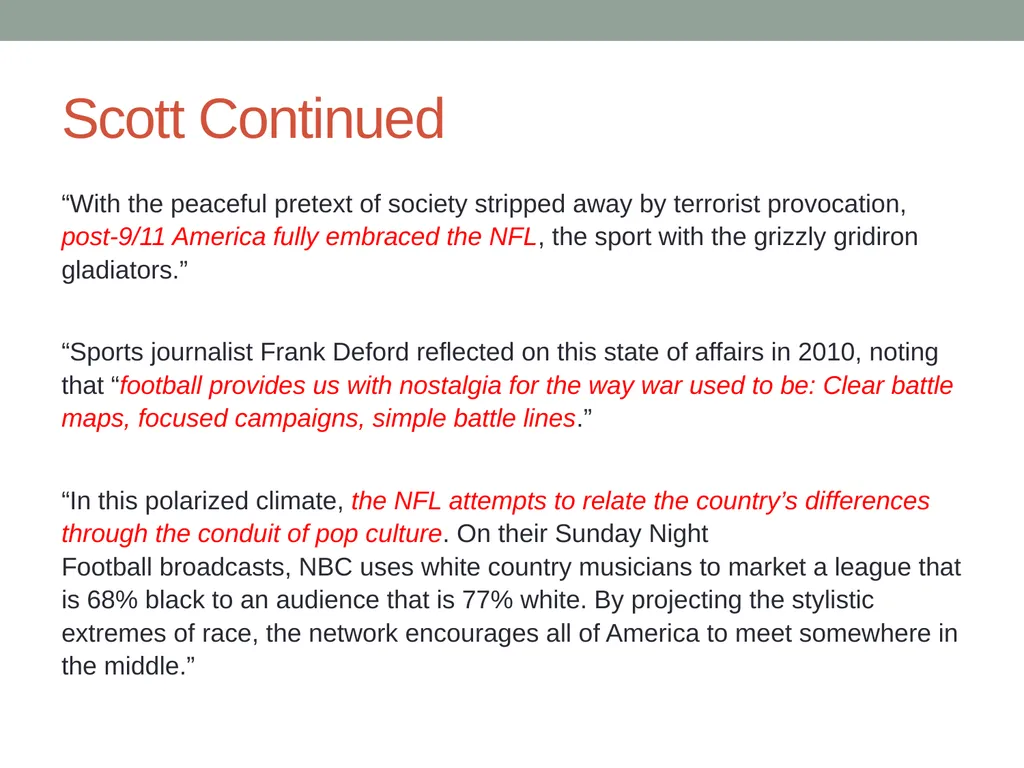 Sports, nationalism and patriotism Notes for COMM - slide 15 of 17
