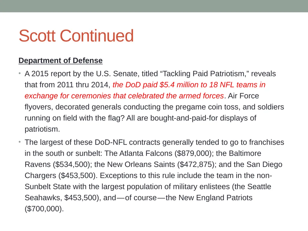 Sports, nationalism and patriotism Notes for COMM - slide 16 of 17