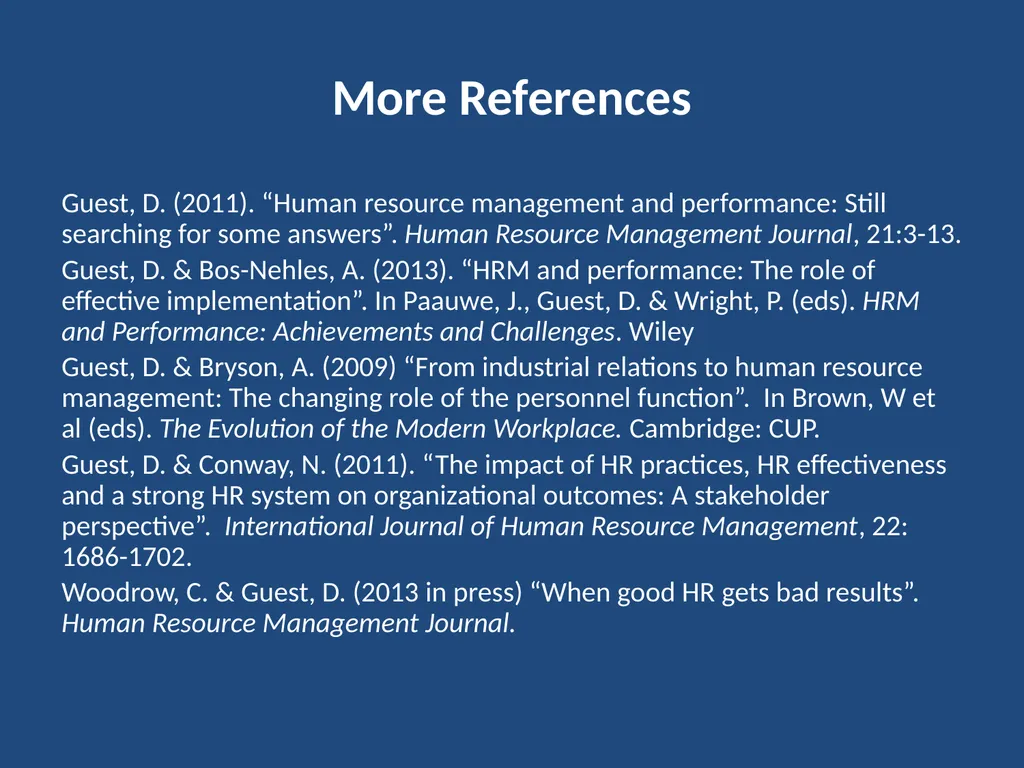 Current Developments in Theory and Research on - slide 59 of 59