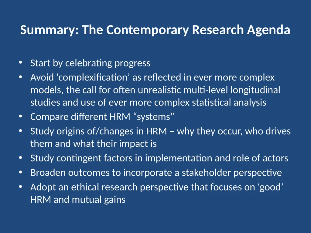 Current Developments in Theory and Research on - slide 56 of 59
