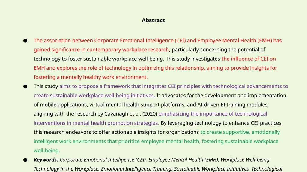 THE IMPACT OF CORPORATE EMOTIONAL INTELLIGENCE ON - slide 3 of 19