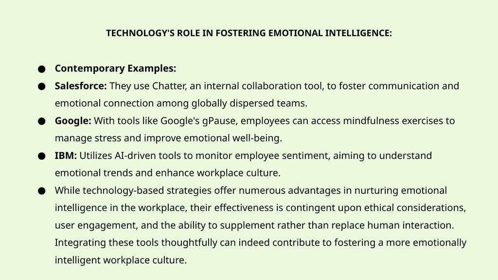 THE IMPACT OF CORPORATE EMOTIONAL INTELLIGENCE ON - slide 11 of 19
