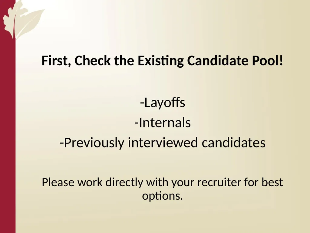 Recruitment 101 Cesar Mieses Agenda Overview - slide 25 of 64