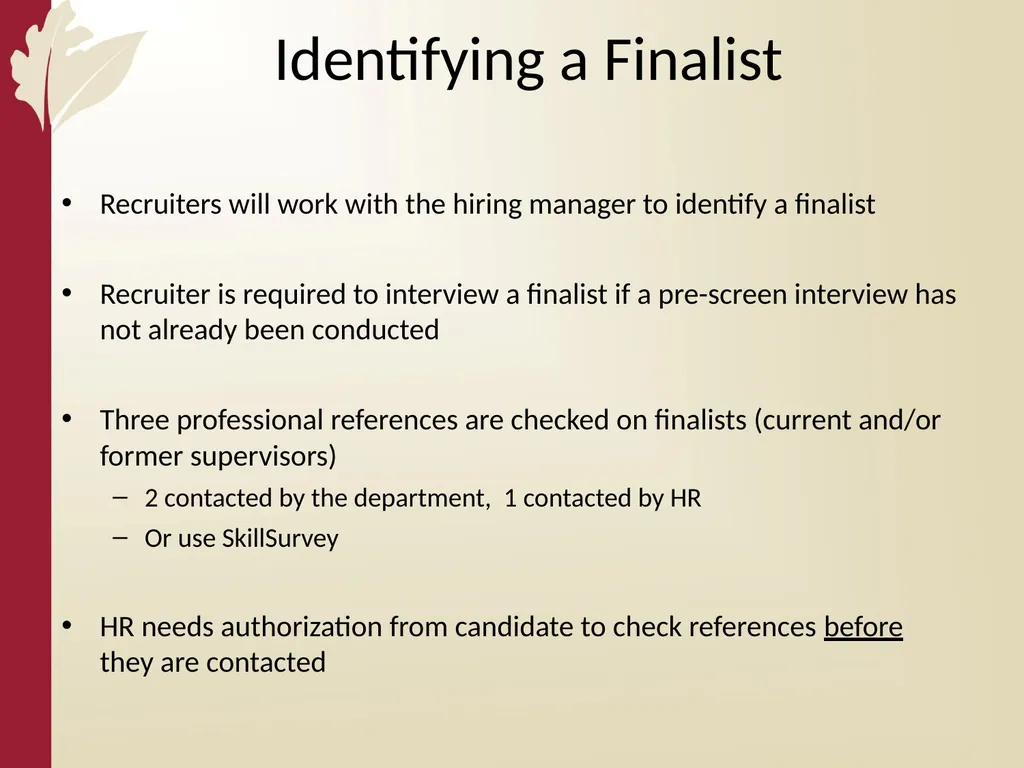 Recruitment 101 Cesar Mieses Agenda Overview - slide 51 of 64