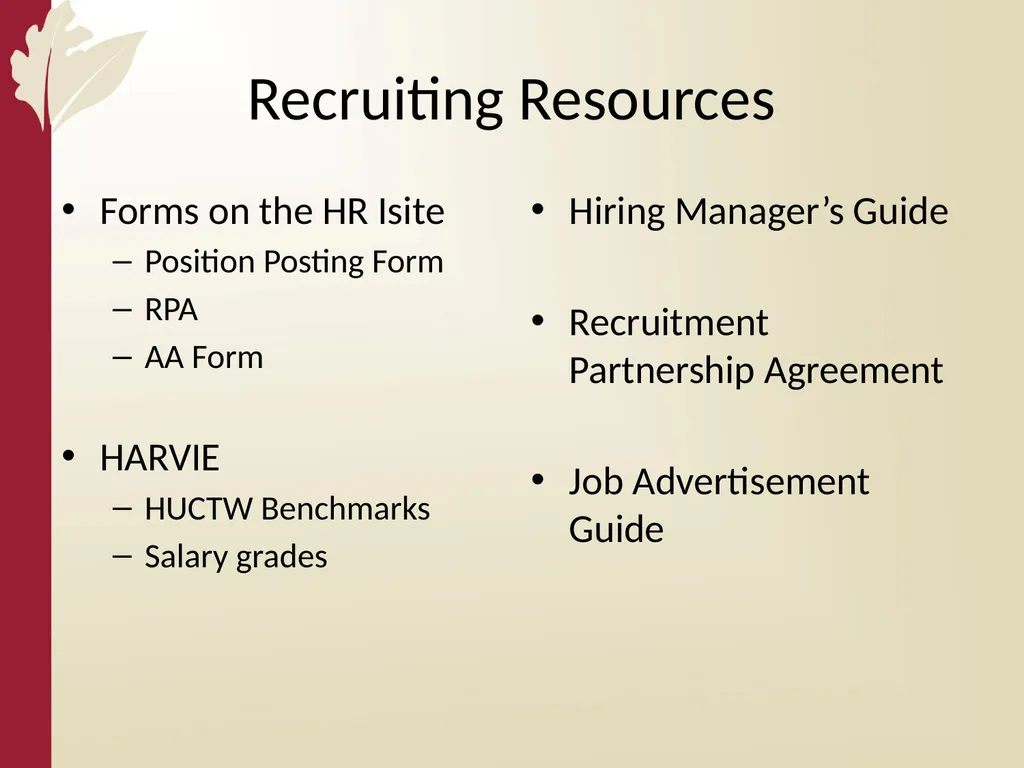 Recruitment 101 Cesar Mieses Agenda Overview - slide 63 of 64