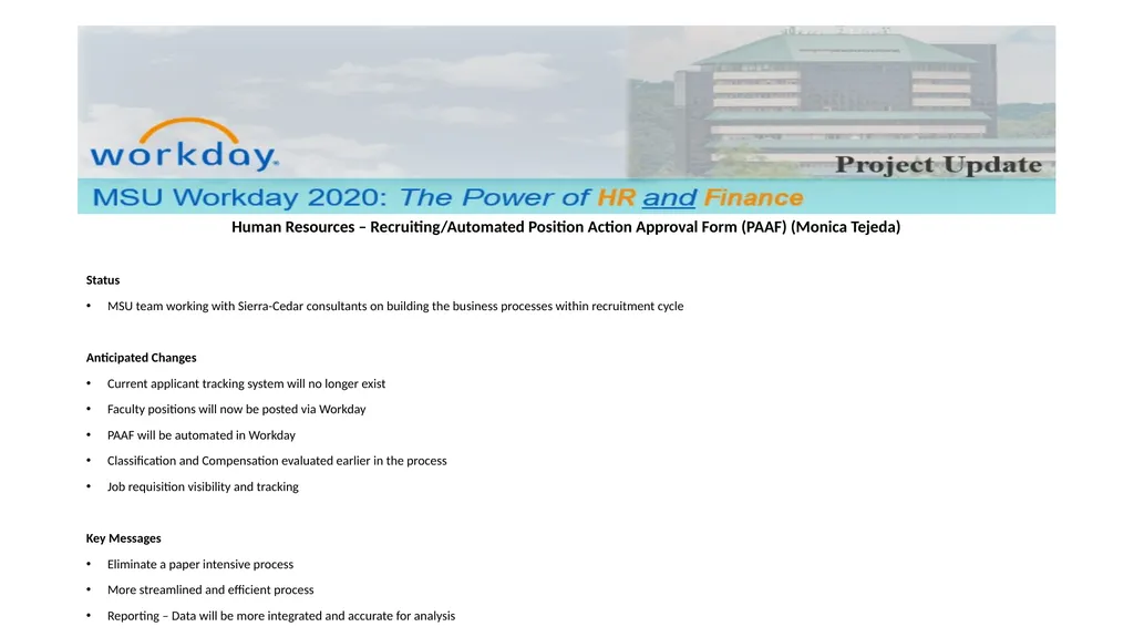 Workday Core Financials Project End User Community - slide 14 of 17