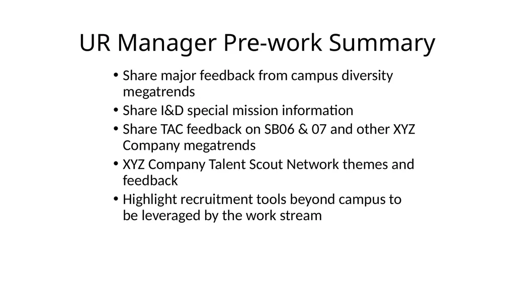 Early Talent Functional Strategy Session: Planning - slide 4 of 14