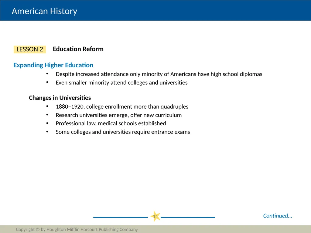 Progressivism Copyright © by Houghton Mifflin - slide 11 of 42