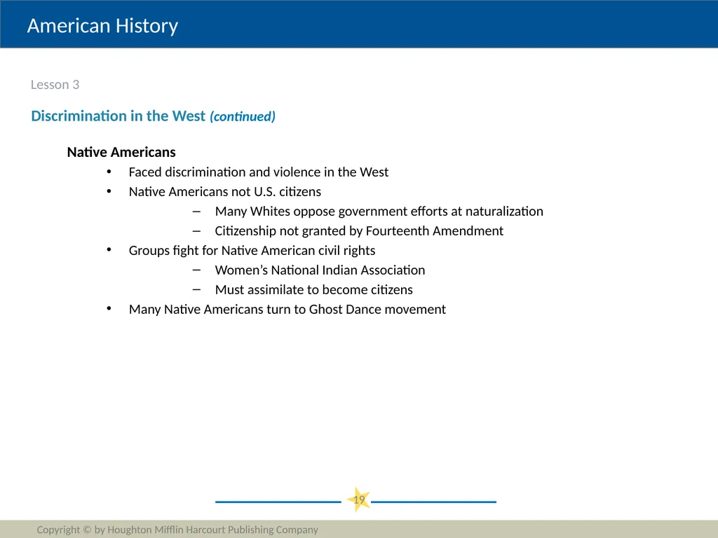 Progressivism Copyright © by Houghton Mifflin - slide 19 of 42