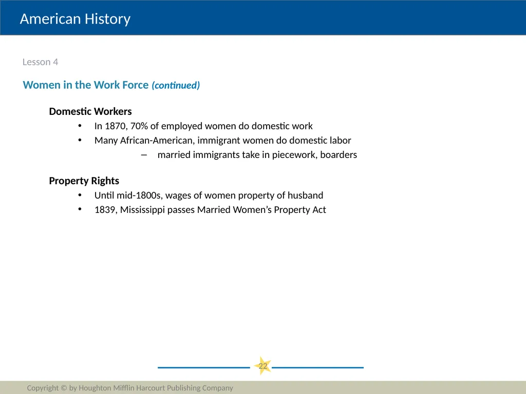 Progressivism Copyright © by Houghton Mifflin - slide 22 of 42