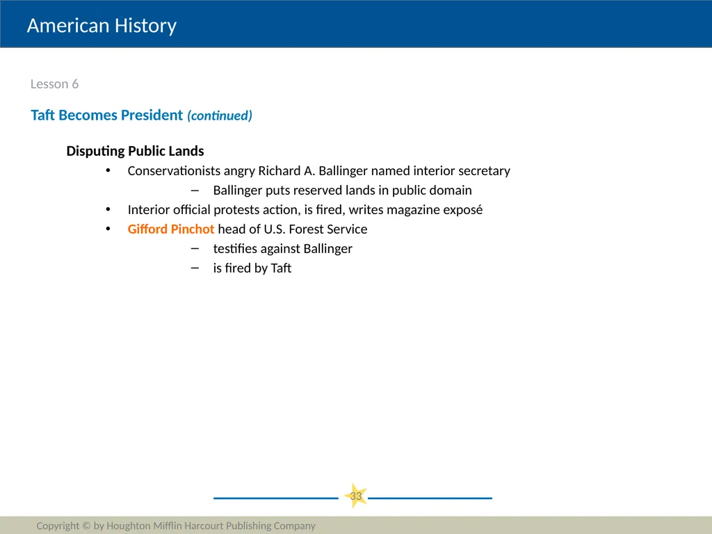 Progressivism Copyright © by Houghton Mifflin - slide 33 of 42