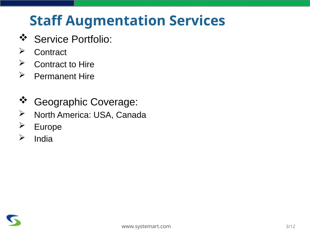 www.systemart.com SYSTEMART, LLC We Optimize. You - slide 3 of 12