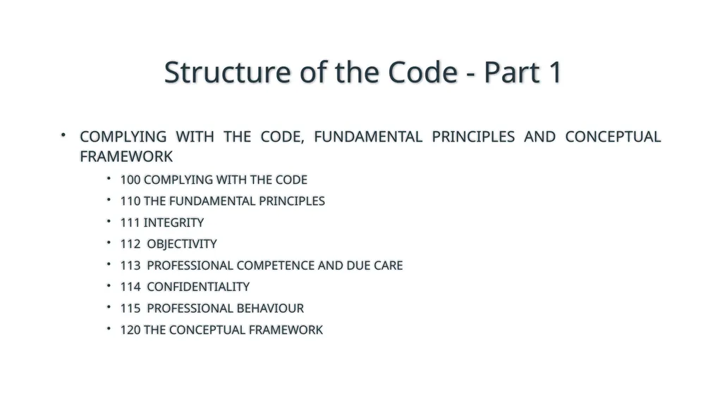 Code of Ethics 2019 Presented at ICAI, Ernakulam - slide 5 of 14