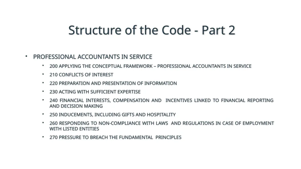Code of Ethics 2019 Presented at ICAI, Ernakulam - slide 6 of 14