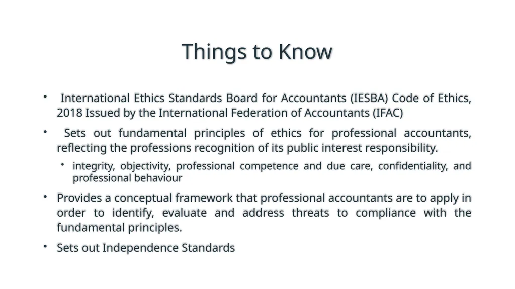 Code of Ethics 2019 Presented at ICAI, Ernakulam - slide 3 of 14