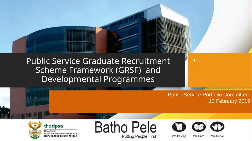 Public Service Graduate Recruitment Scheme