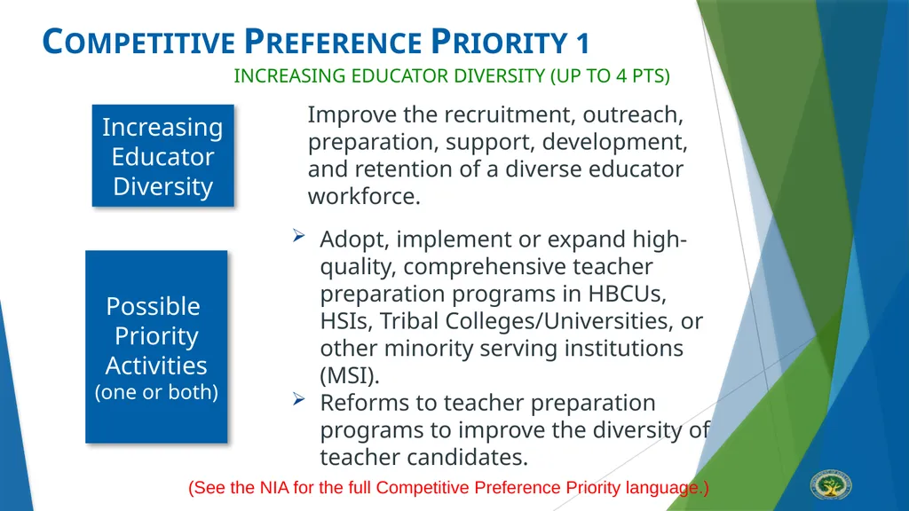Teacher Quality Partnership (TQP) Grant Program ​ - slide 39 of 97