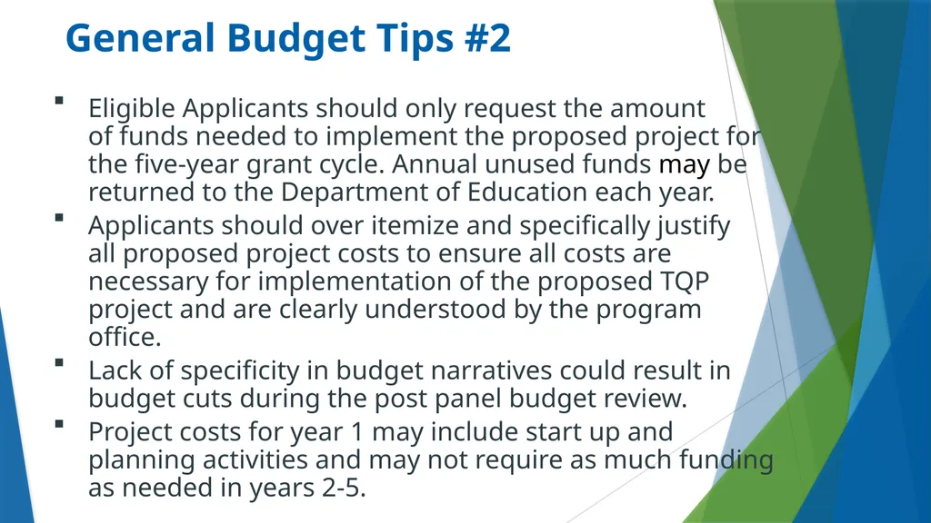 Teacher Quality Partnership (TQP) Grant Program ​ - slide 83 of 97