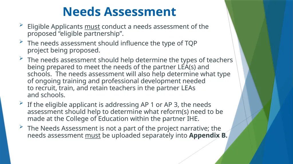 Teacher Quality Partnership (TQP) Grant Program ​ - slide 21 of 97