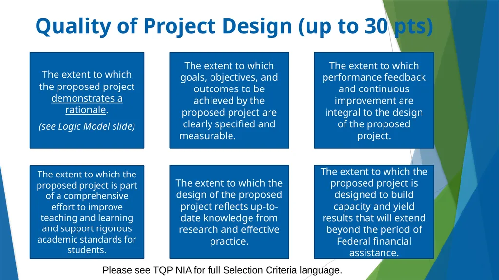 Teacher Quality Partnership (TQP) Grant Program ​ - slide 49 of 97