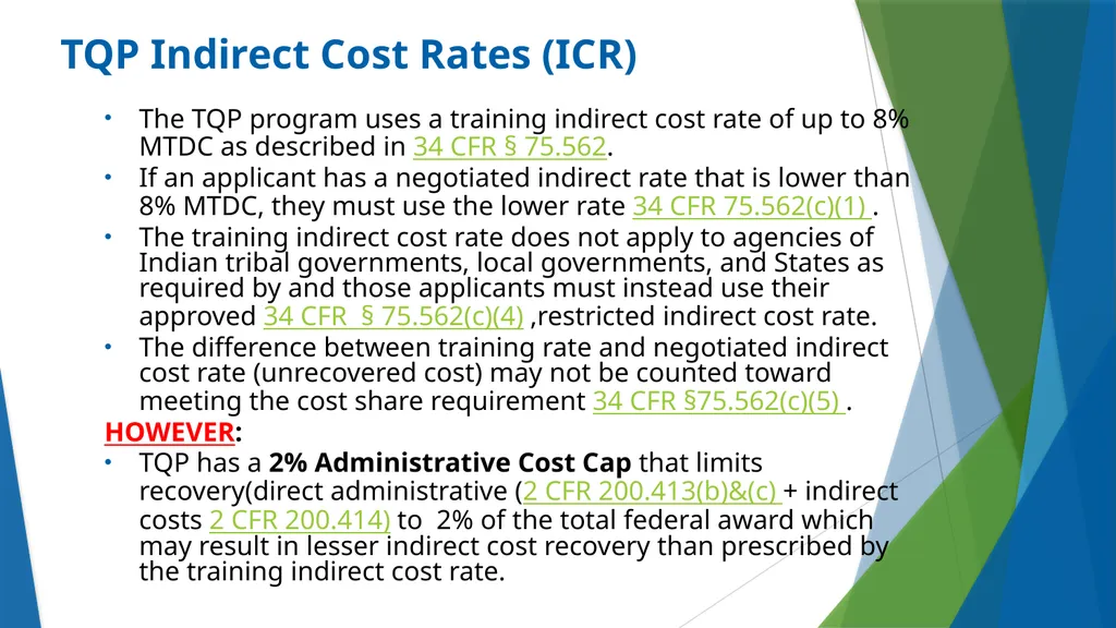 Teacher Quality Partnership (TQP) Grant Program ​ - slide 81 of 97