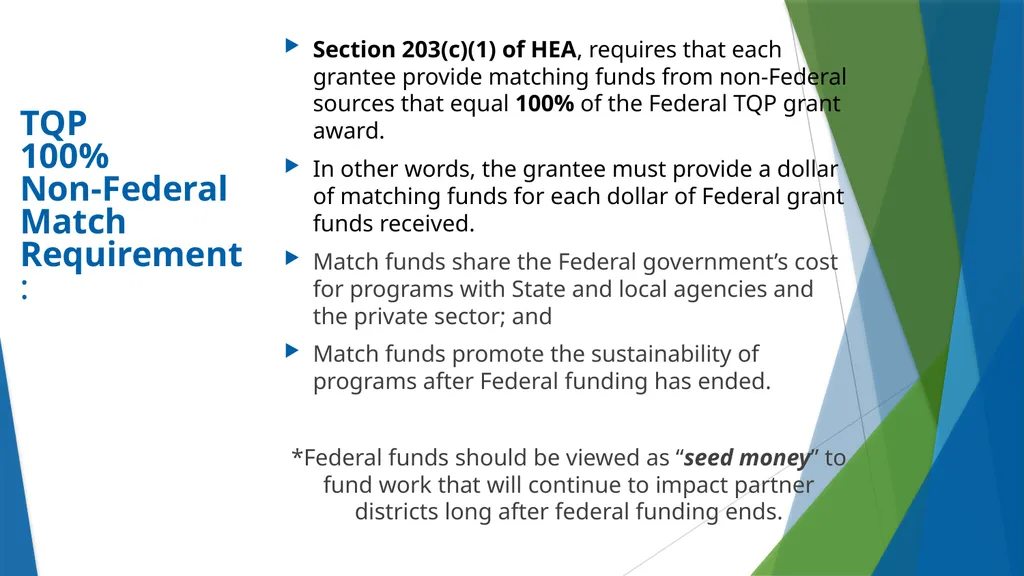 Teacher Quality Partnership (TQP) Grant Program ​ - slide 26 of 97