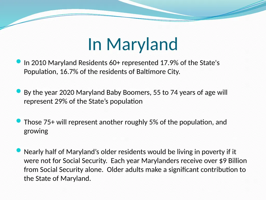 Maryland Commission on Aging Training Hagerstown - slide 8 of 25
