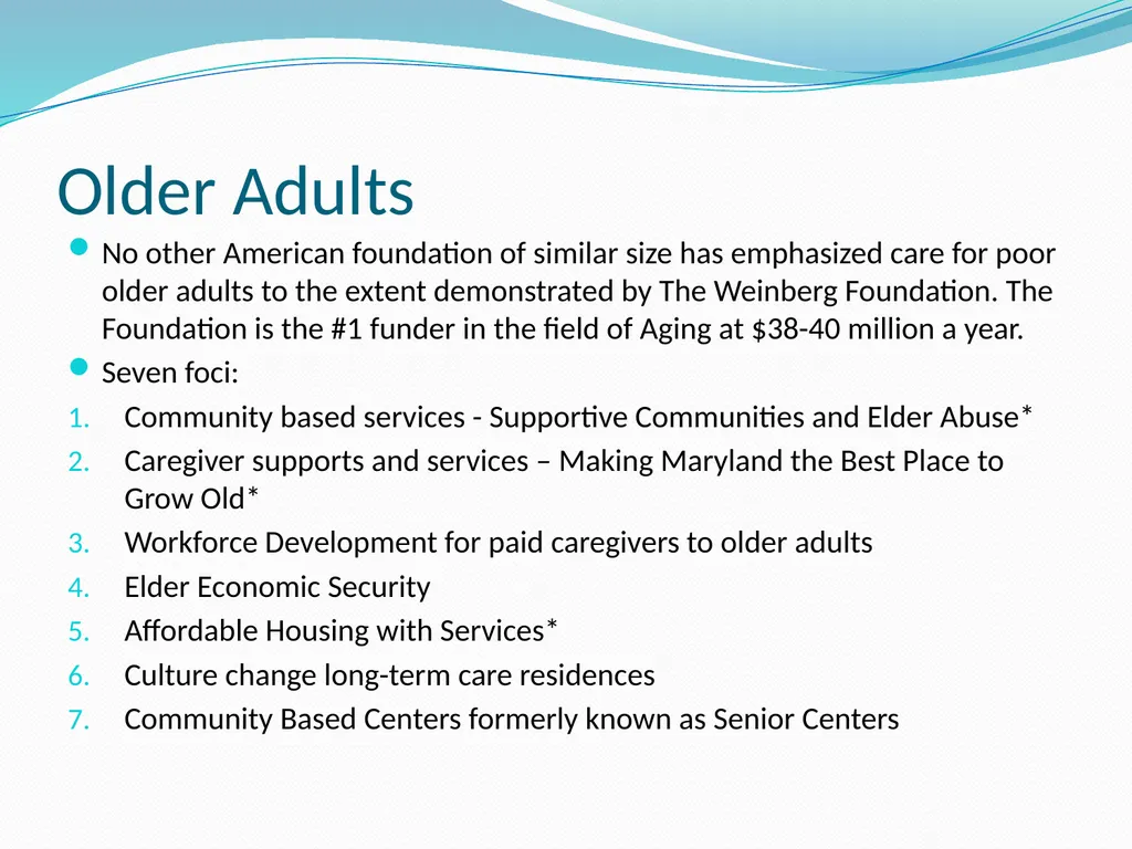 Maryland Commission on Aging Training Hagerstown - slide 4 of 25