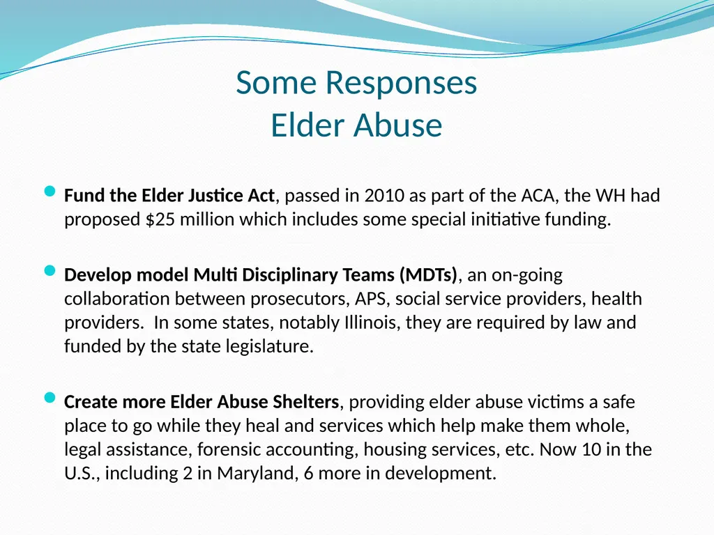 Maryland Commission on Aging Training Hagerstown - slide 24 of 25