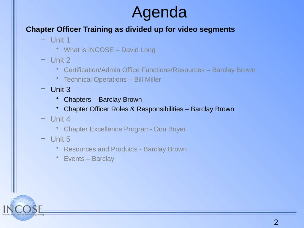 Chapter Leader Training Video Recorded at IS 2014 - slide 2 of 24