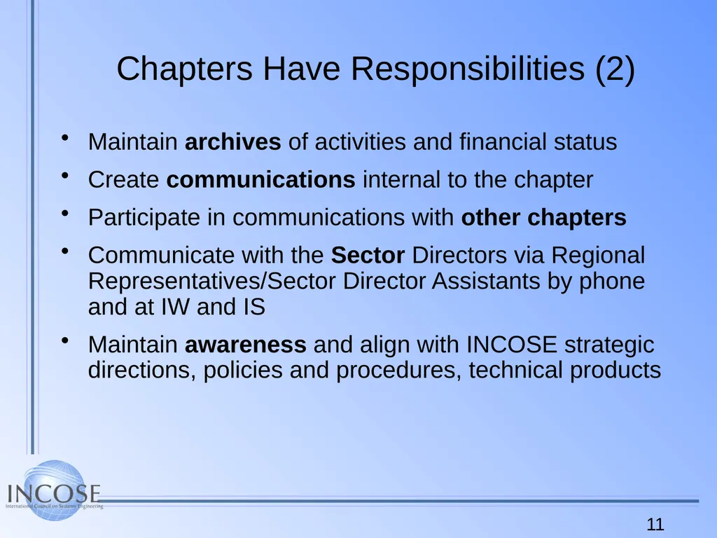 Chapter Leader Training Video Recorded at IS 2014 - slide 11 of 24