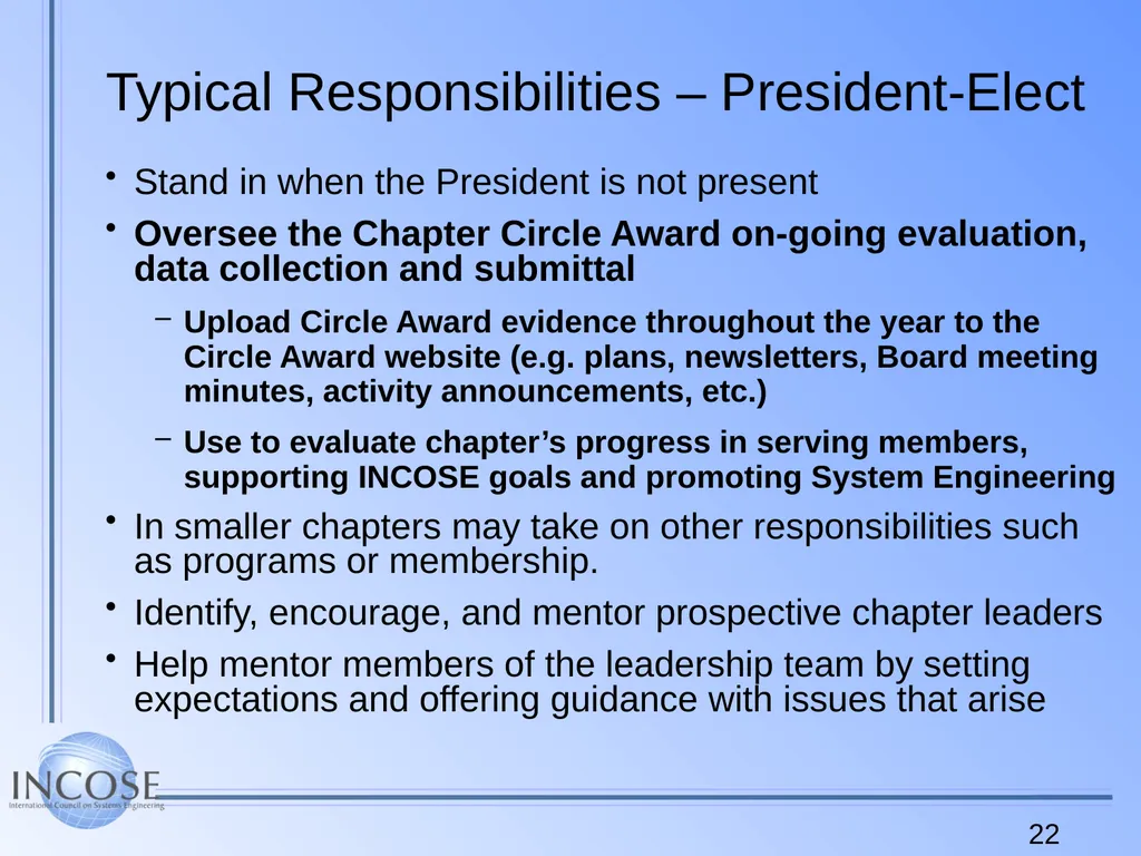 Chapter Leader Training Video Recorded at IS 2014 - slide 22 of 24