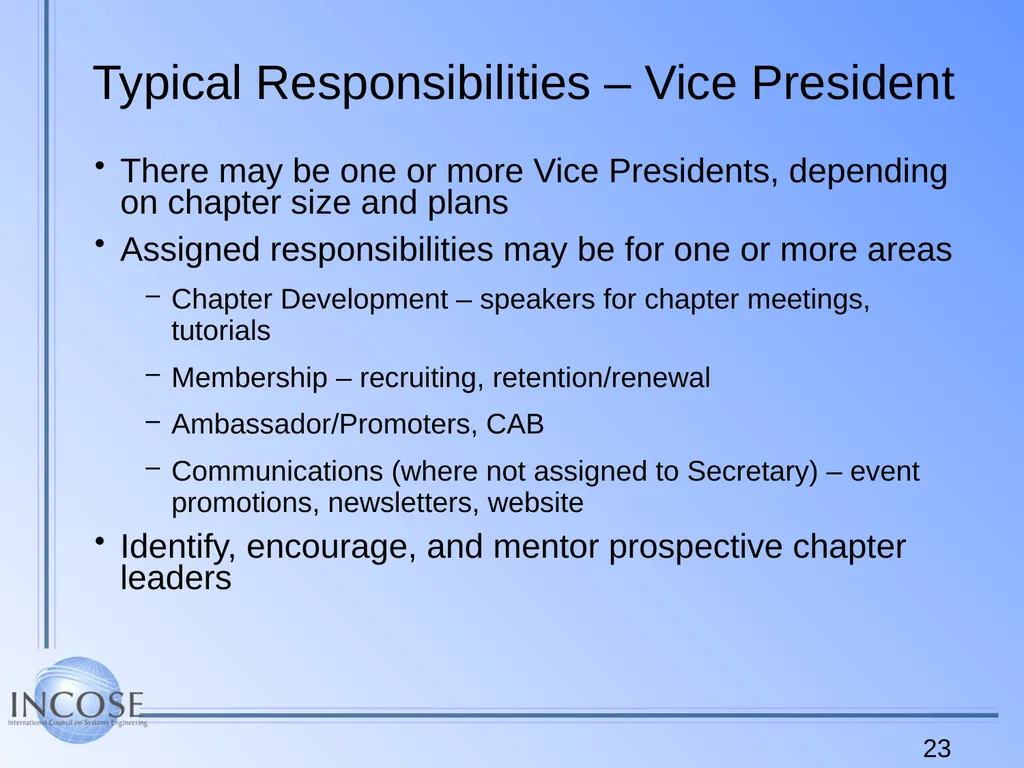 Chapter Leader Training Video Recorded at IS 2014 - slide 23 of 24