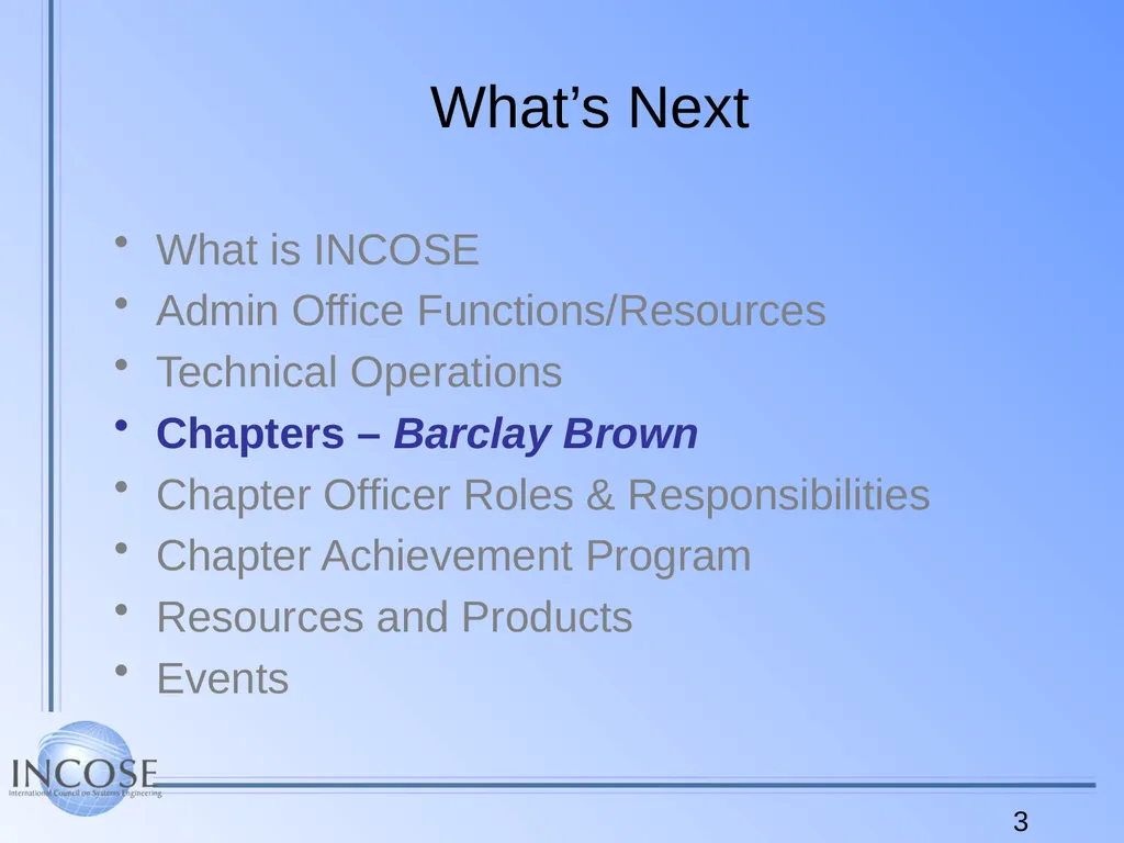 Chapter Leader Training Video Recorded at IS 2014 - slide 3 of 24
