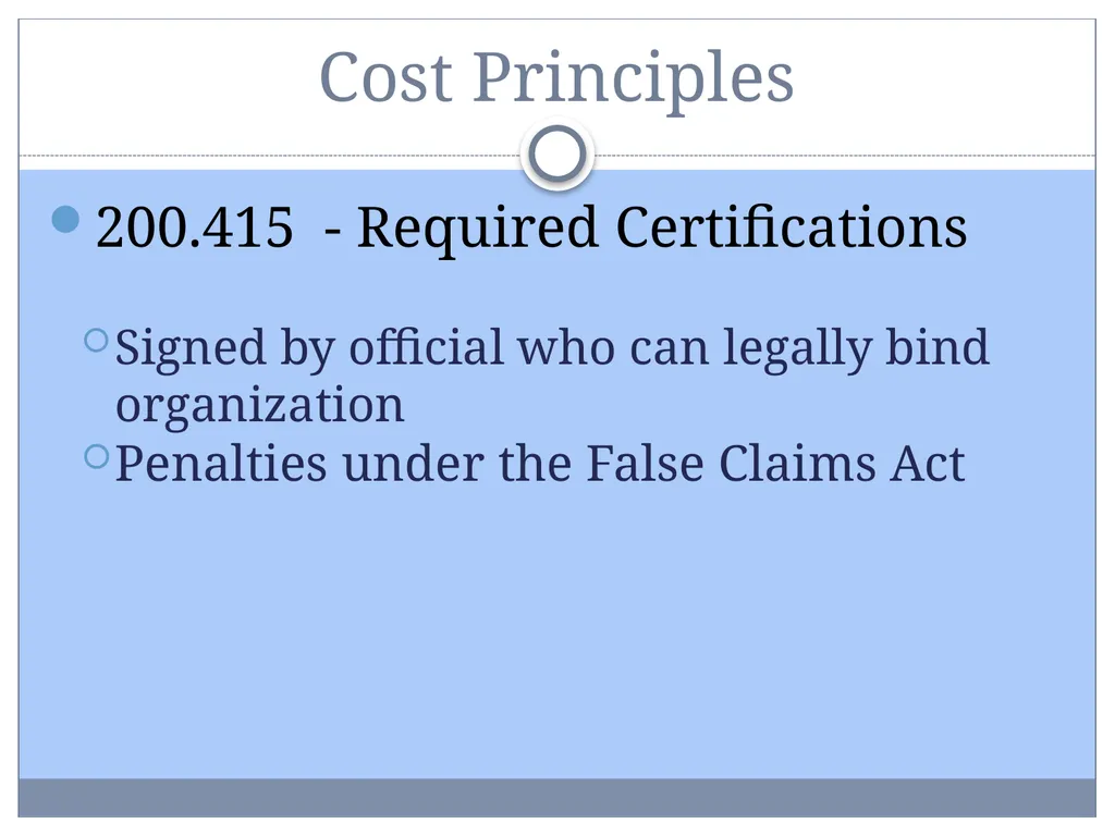 Uniform Administrative Requirements, Audit - slide 20 of 55