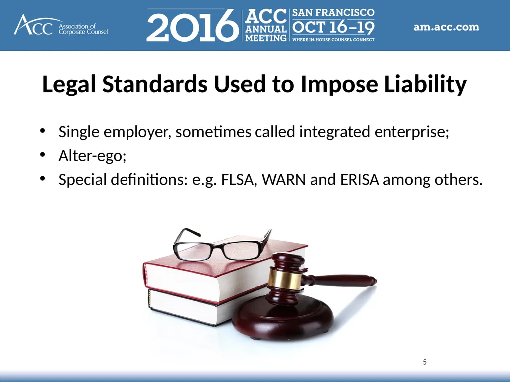 Session Overview Affiliated Company Liability - slide 5 of 28