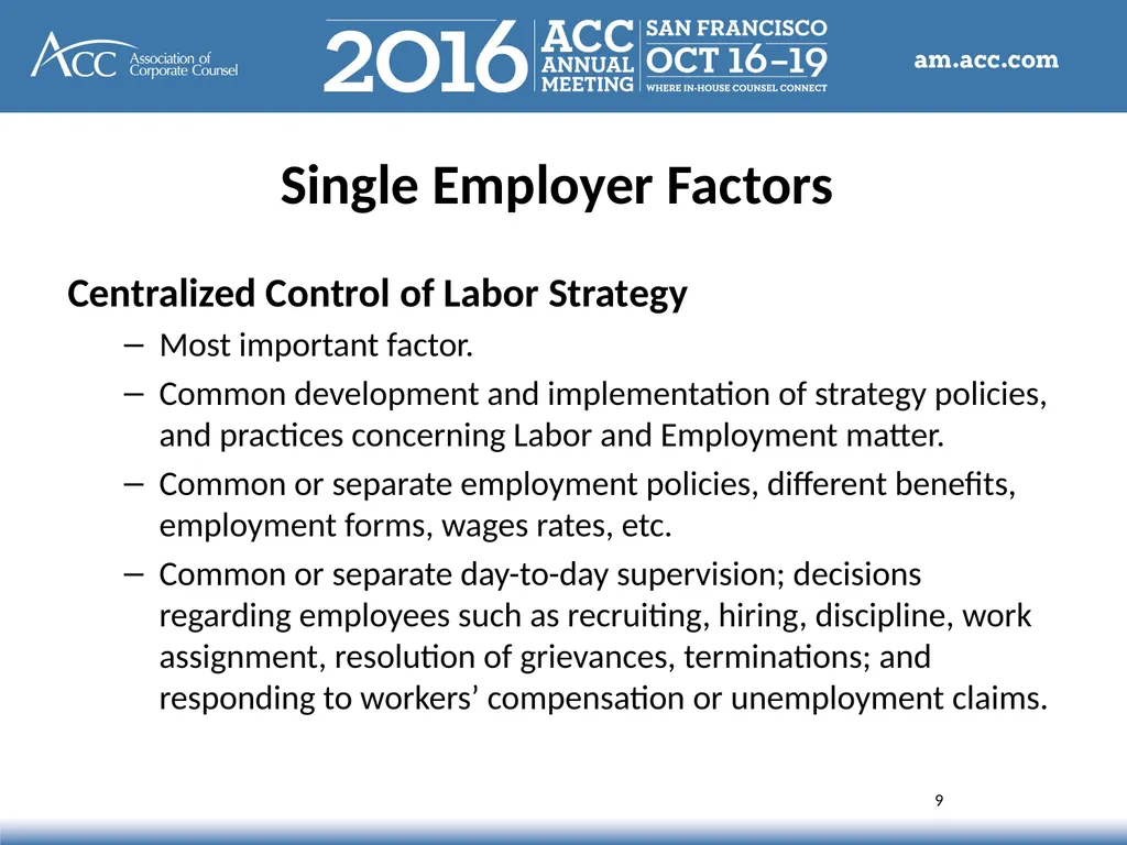Session Overview Affiliated Company Liability - slide 9 of 28