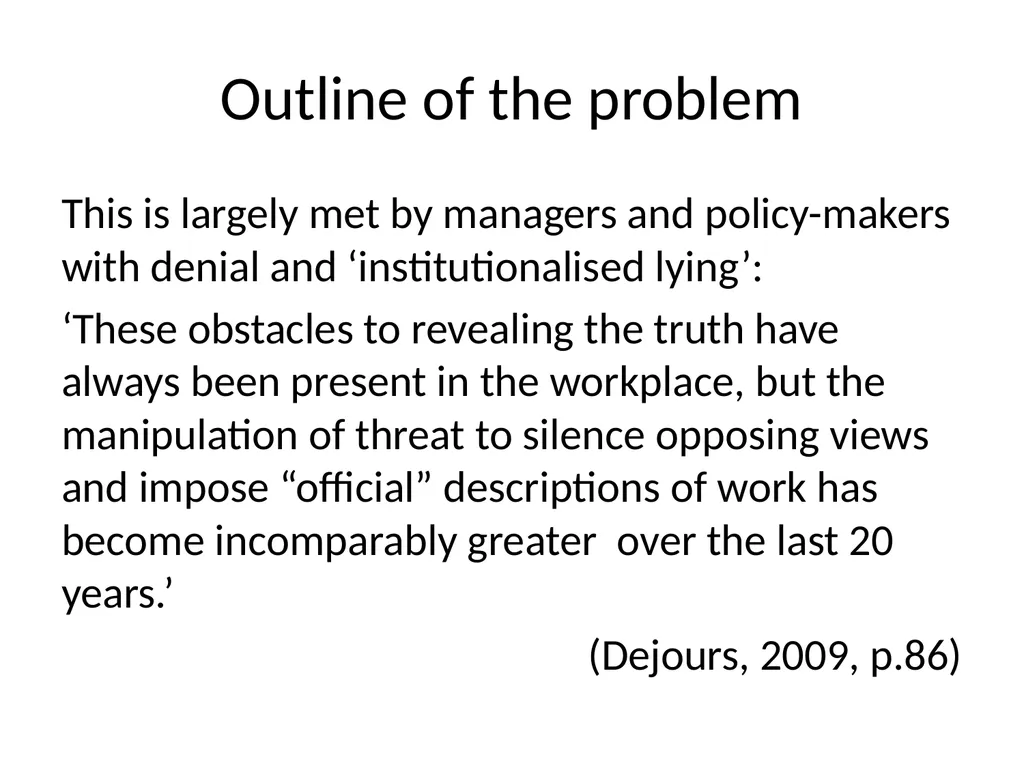 Value versus values? The challenge of ethical - slide 4 of 35