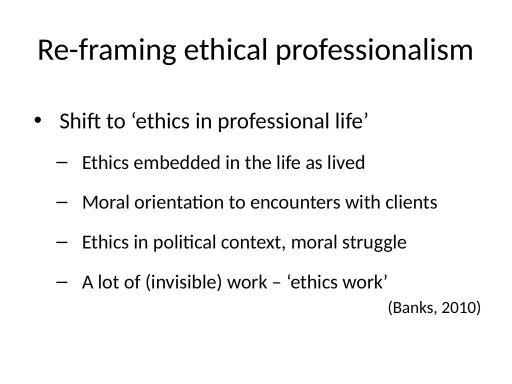 Value versus values? The challenge of ethical - slide 15 of 35