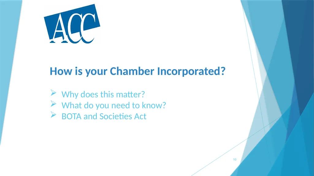 A survival Guide for Chamberlanders - Governance - slide 10 of 63