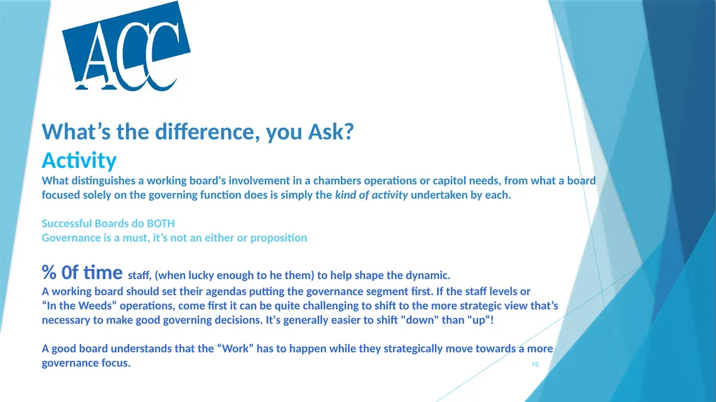 A survival Guide for Chamberlanders - Governance - slide 16 of 63