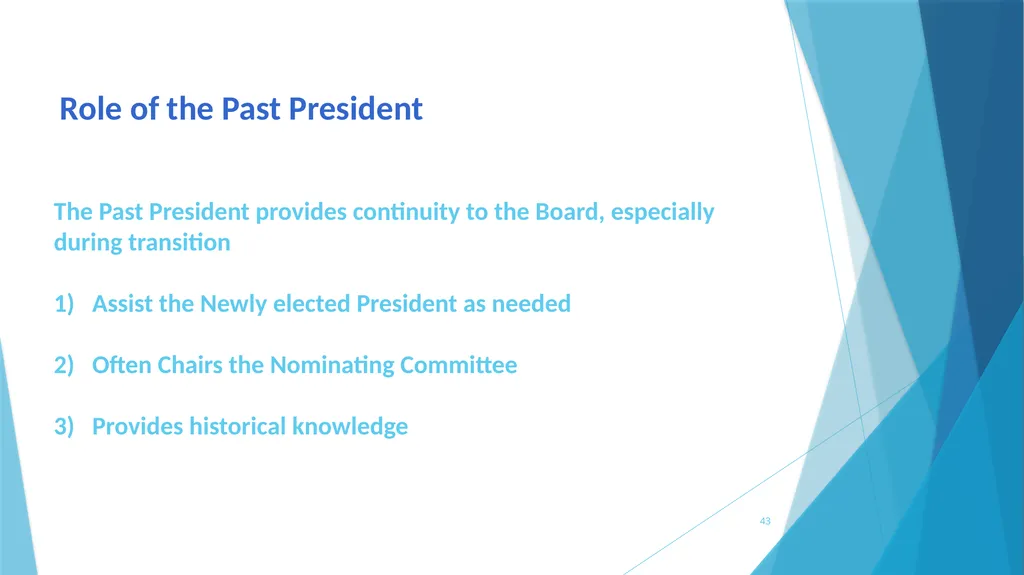A survival Guide for Chamberlanders - Governance - slide 43 of 63