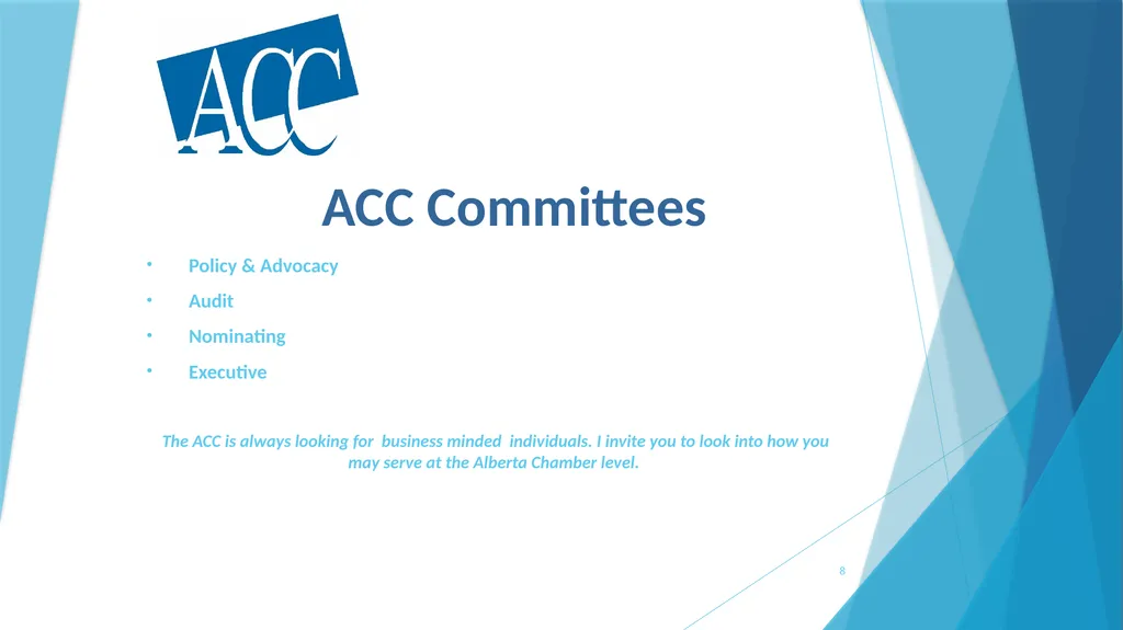 A survival Guide for Chamberlanders - Governance - slide 8 of 63