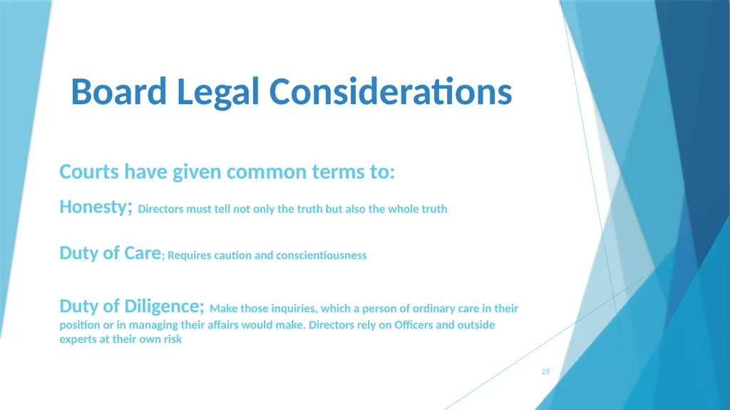 A survival Guide for Chamberlanders - Governance - slide 23 of 63