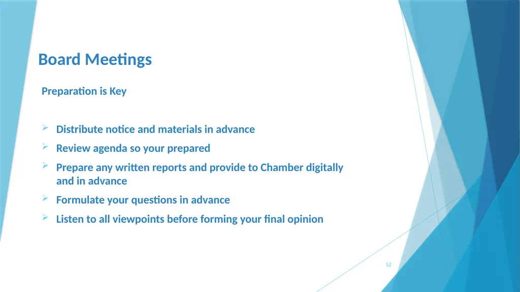 A survival Guide for Chamberlanders - Governance - slide 52 of 63